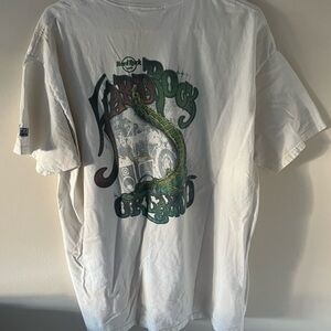 Vintage Hard Rock Cafe Orlando Dragon White Short Sleeve T-Shirt Size Large